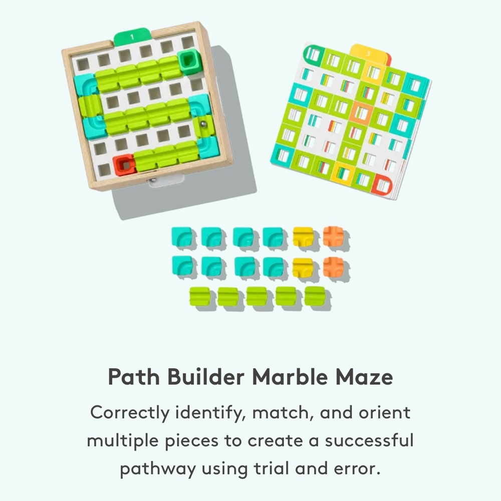 Lovevery Montessori Path Builder Marble Maze Puzzle Game